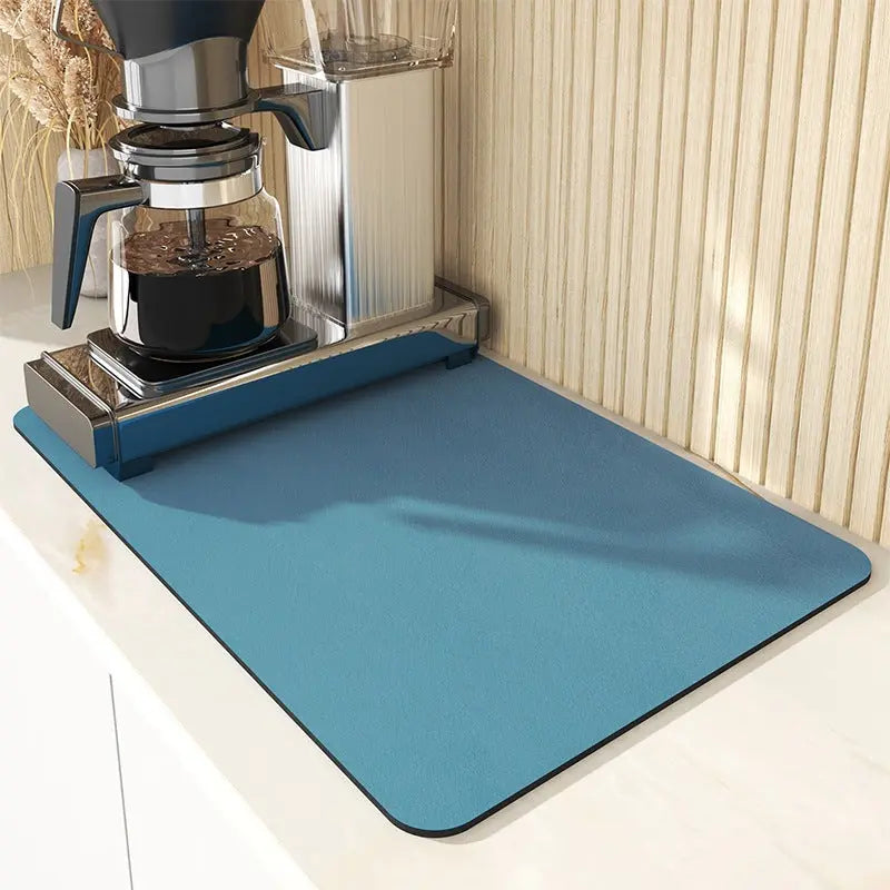 Skin Drain Pad Rubber Dish Drying Mat Super Absorbent Drainer Mats Tableware Bottle Rugs Kitchen Dinnerware Placemat null