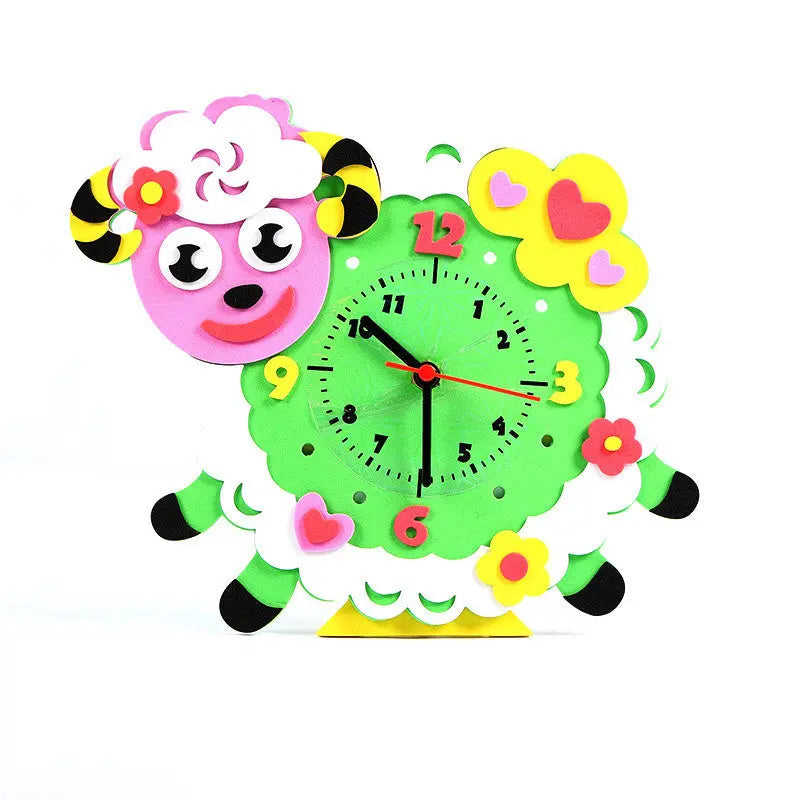 Handmade Materials Diy To Make Children's Creative Clocks null