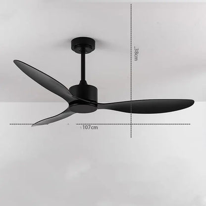 New Scandinavian Industrial Ceiling Fans Without Lights null