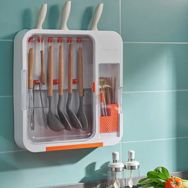 Kitchenware Wall-mounted Shelf Perforation-Free Storage Rack null