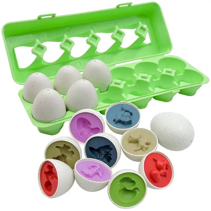 Baby Learning Educational Toy Smart Egg Toy Games Shape Matching Sorters Toys Montessori Eggs Toys For Kids Children null