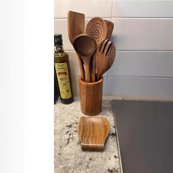 Wooden Spatula Cookware Kitchenware Set null