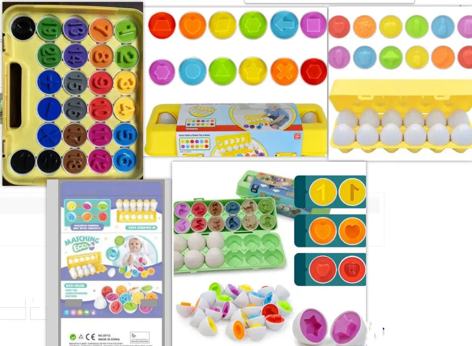 Baby Learning Educational Toy Smart Egg Toy Games Shape Matching Sorters Toys Montessori Eggs Toys For Kids Children null