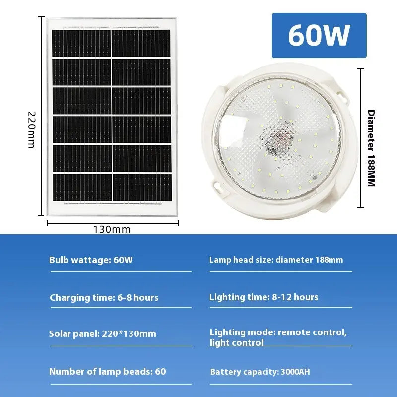 Solar Ceiling Lamp LED Home Indoor And Outdoor Lighting null