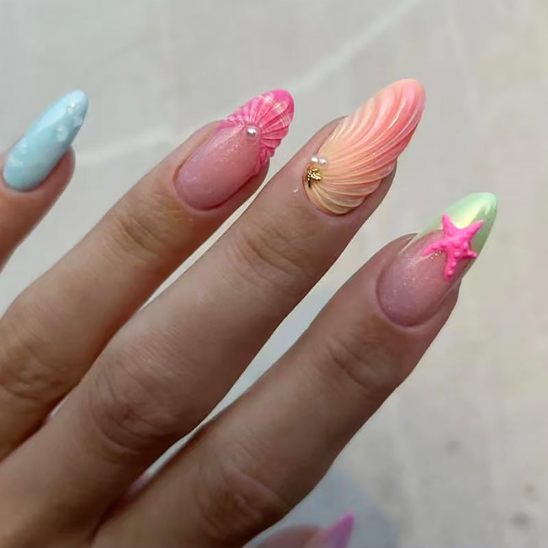 Summer Nail Stickers Removable Nail Fake Nails null Summer Nail Stickers Removable Nail Fake Nails Summer Nail Stickers Removable Nail Fake Nails