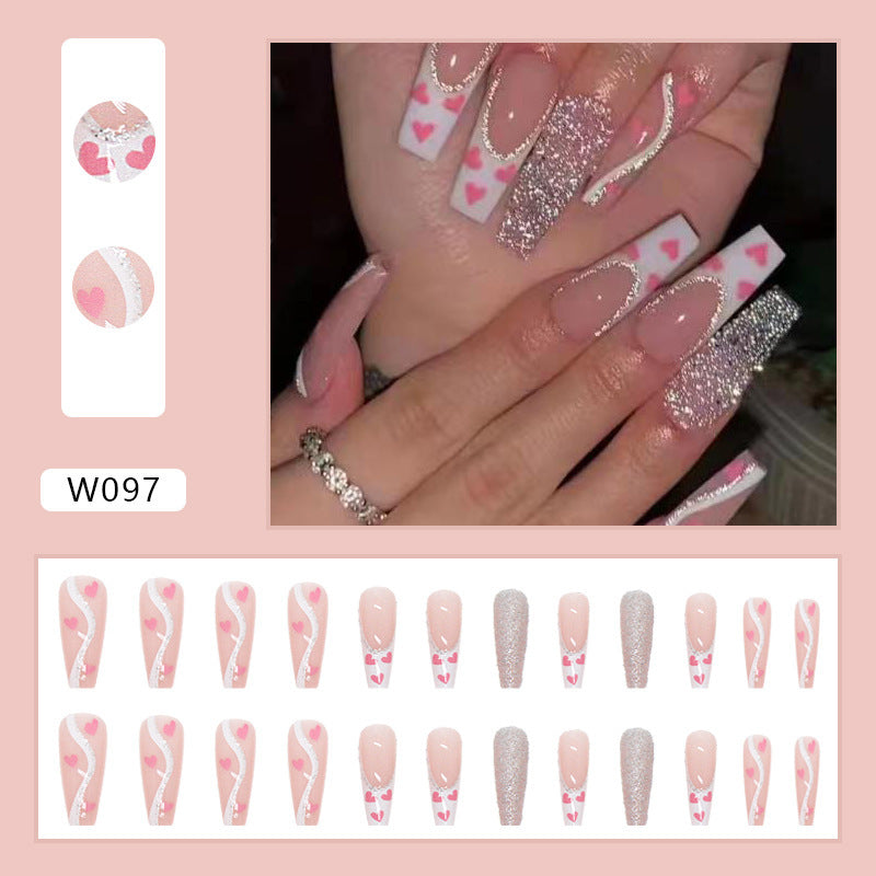 Wearable Finished Nail Beauty Love Fake Nails null Wearable Finished Nail Beauty Love Fake Nails Wearable Finished Nail Beauty Love Fake Nails