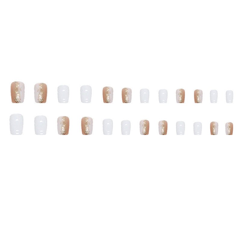 Shiny Platinum Wear Armor Mid-length Square Fake Nails null Shiny Platinum Wear Armor Mid-length Square Fake Nails Shiny Platinum Wear Armor Mid-length Square Fake Nails