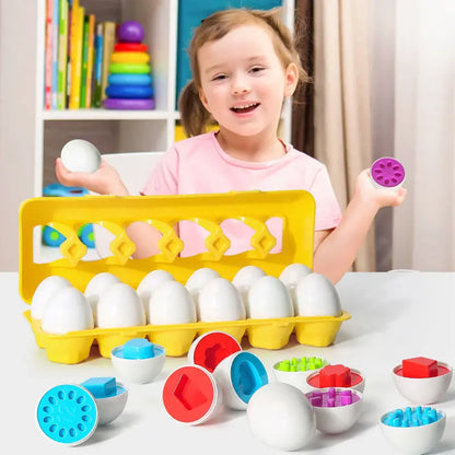 Baby Learning Educational Toy Smart Egg Toy Games Shape Matching Sorters Toys Montessori Eggs Toys For Kids Children null