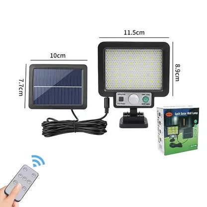 LED Solar Split Wall Lamp 3 Mode Waterproof Motion Sensor Lamps Garden Street Lighting Solar Lamp For Garage Security Wall Light null