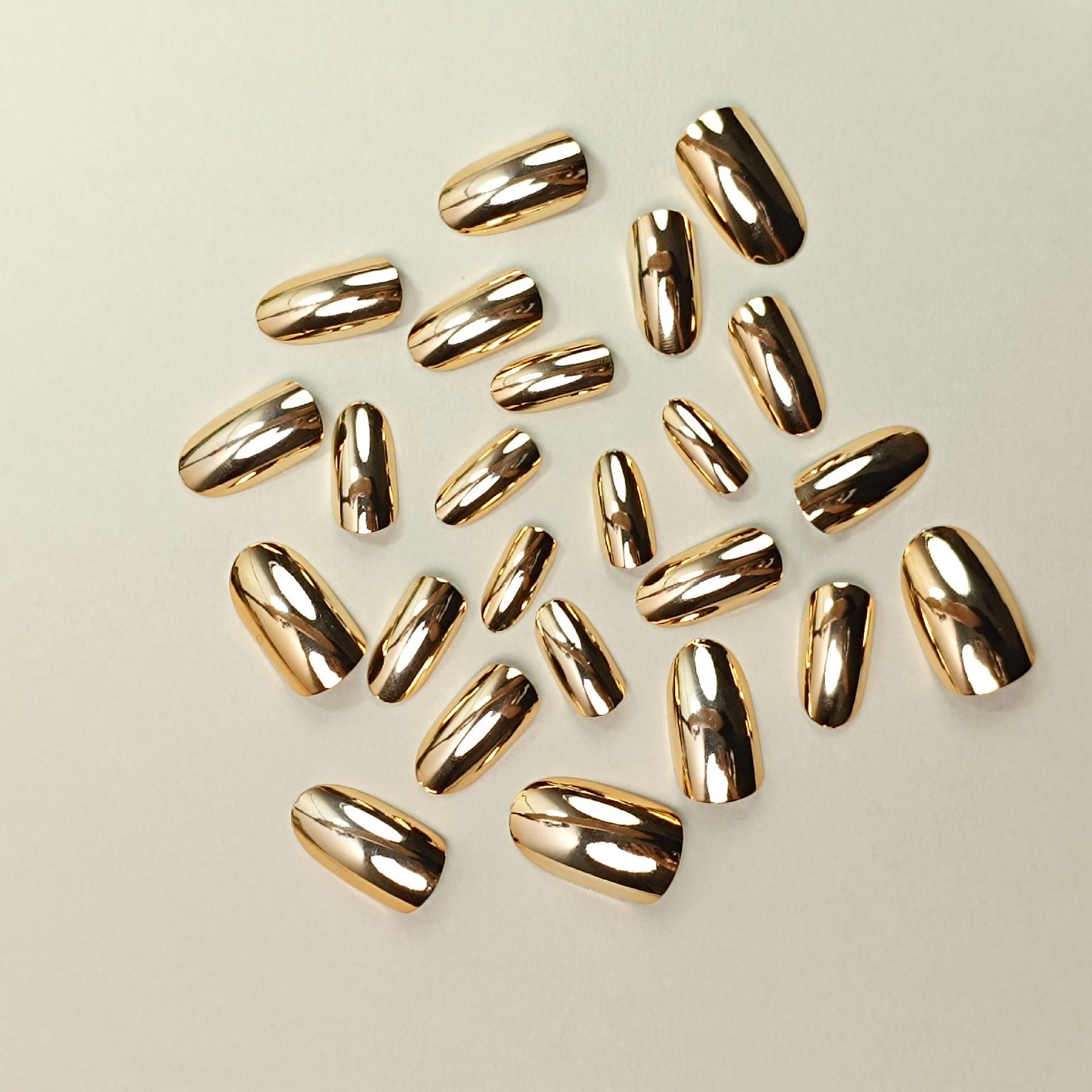 Electroplating Fake Nails Gold Wearable Removable null Electroplating Fake Nails Gold Wearable Removable Electroplating Fake Nails Gold Wearable Removable