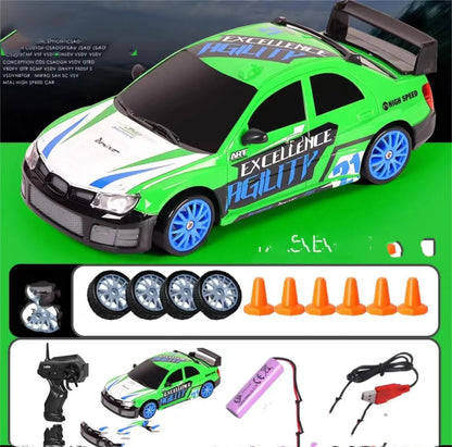 2.4G Drift Rc Car 4WD RC Drift Car Toy Remote Control GTR Model AE86 Vehicle Car RC Racing Car Toy For Children Christmas Gifts null