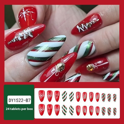 Christmas Wear Fake Nails Nail Sticker null Christmas Wear Fake Nails Nail Sticker Christmas Wear Fake Nails Nail Sticker