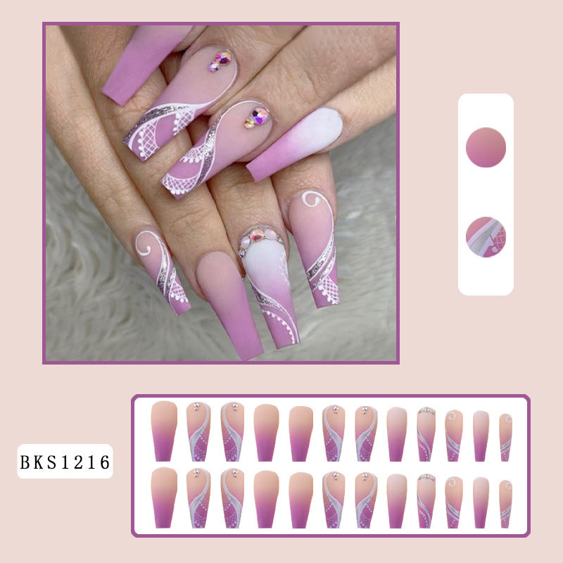 Fake Nails European And American Wear Long null Fake Nails European And American Wear Long Fake Nails European And American Wear Long