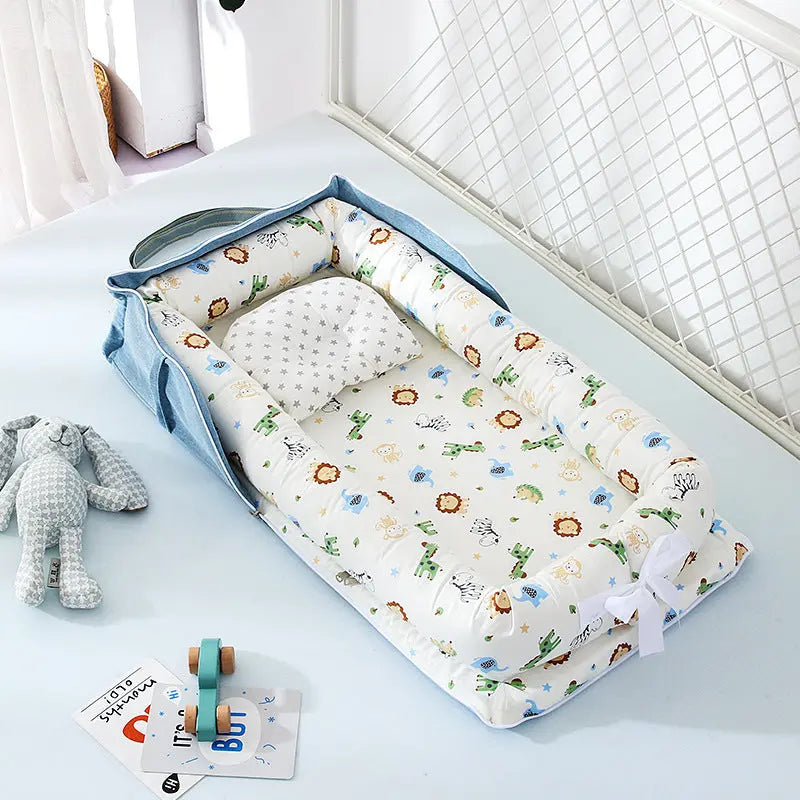 Baby Removable And Washable Bed Crib Portable Crib Travel Bed For Children Infant Kids Cotton Cradle null