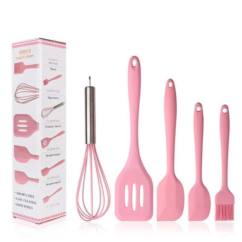 5-piece silicone kitchenware set null