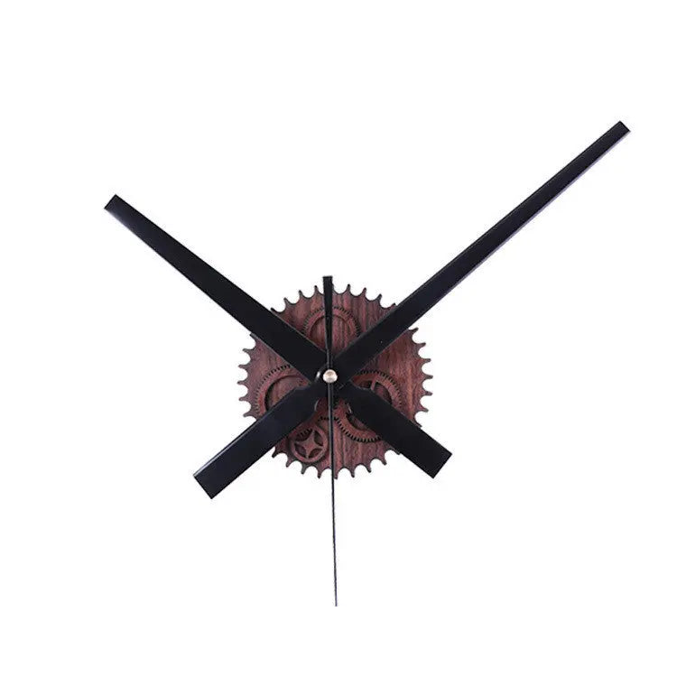 Vintage Wooden Gear Creative Time Wall Clocks null