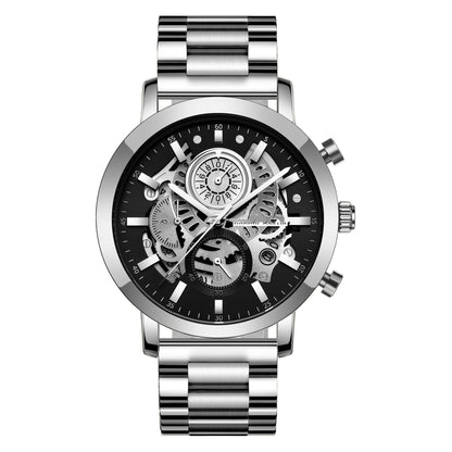 Men's Multi-functional Calendar Watch Hollowed Out null Men's Multi-functional Calendar Watch Hollowed Out