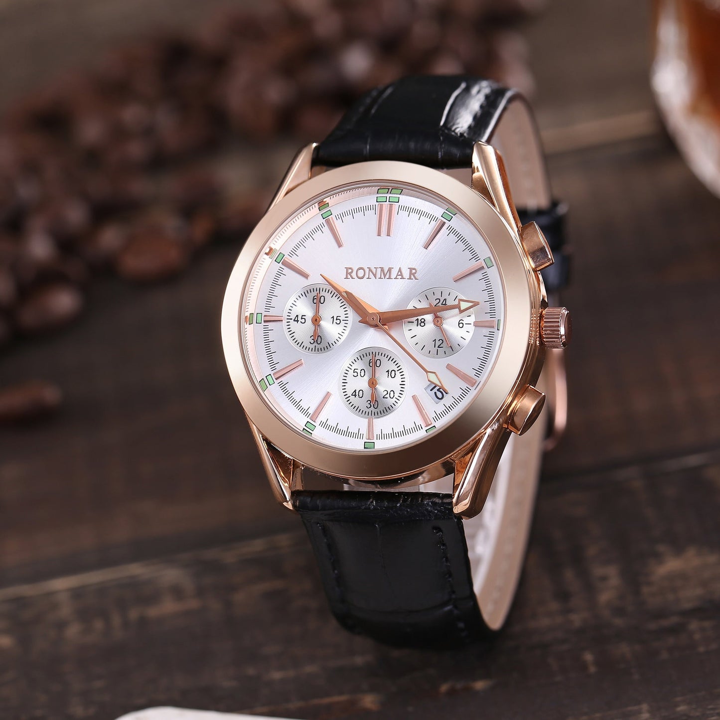 Six-pin quartz leather waterproof casual luminous watch null Six-pin quartz leather waterproof casual luminous watch