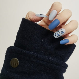 Ashionable Blue And Graffiti Pattern Wearable Fake Nails null Ashionable Blue And Graffiti Pattern Wearable Fake Nails Ashionable Blue And Graffiti Pattern Wearable Fake Nails