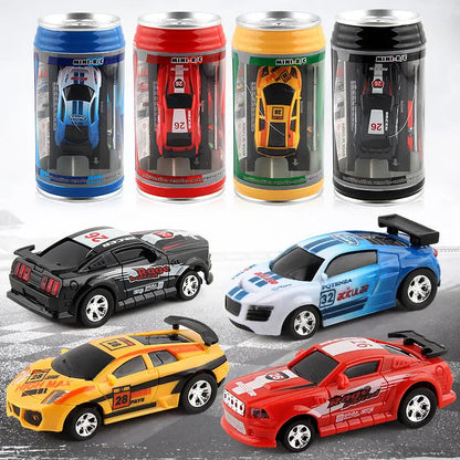 Coke Can Mini RC Car Radio Remote Control Micro Racing Car 4 Frequencies null