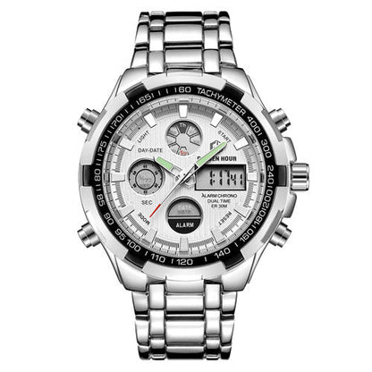 Men's Calendar Alloy Sports Multi-function Watch null Men's Calendar Alloy Sports Multi-function Watch