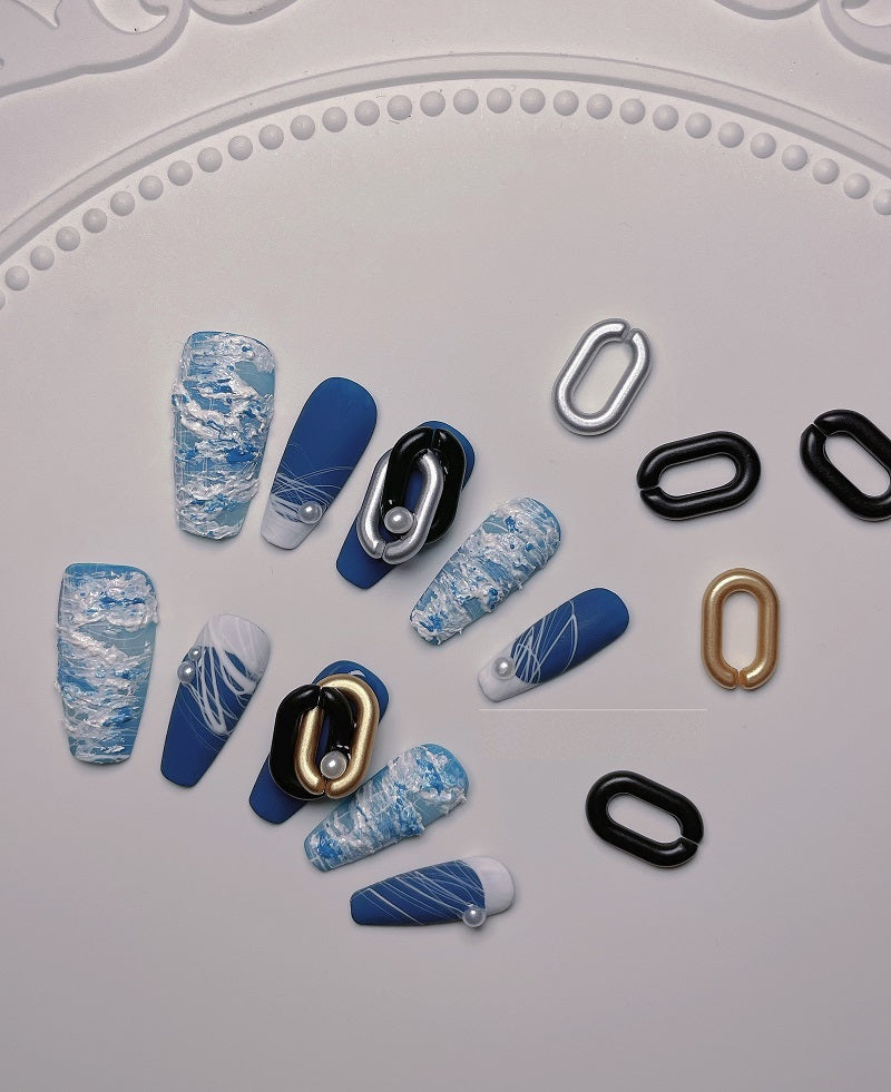 Plaster Hole Denim European And American Nail Art Customization Fake Nails null Plaster Hole Denim European And American Nail Art Customization Fake Nails Plaster Hole Denim European And American Nail Art Customization Fake Nails