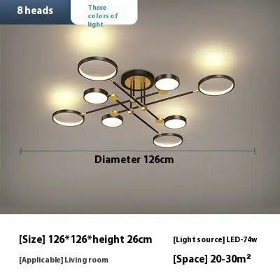 Led Lighting Chandelier Living Room Bedroom Lamps null