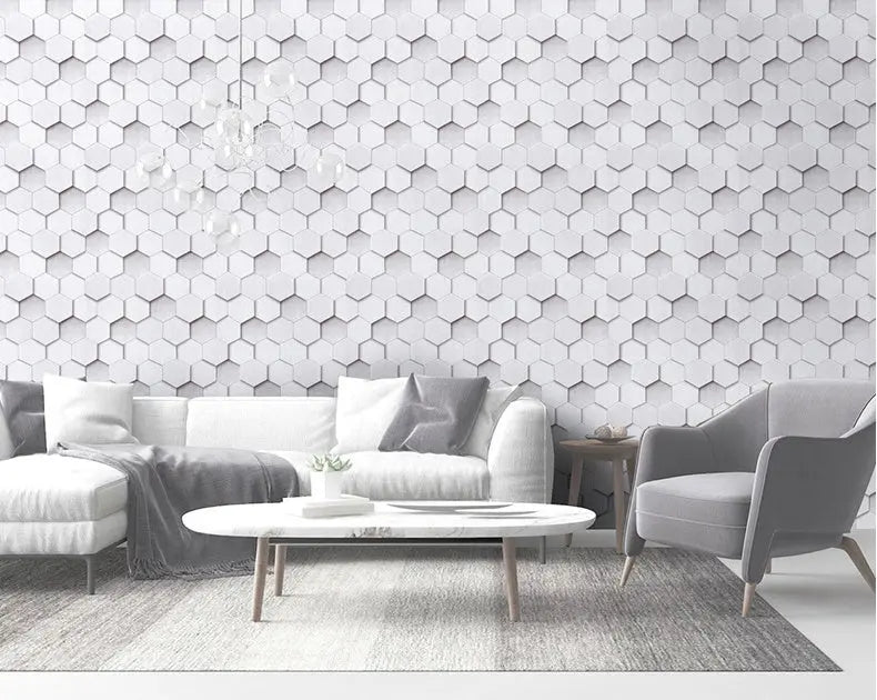 Peel and Stick Geometric Pattern Wallpaper null