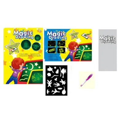 Educational Toy Drawing Pad 3D Magic 8 Light Effects Puzzle Board Sketchpad null