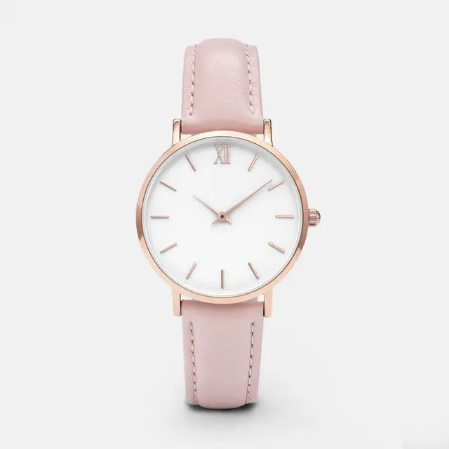 Fashion Women Watches Leather Quartz Watch for Ladies Clocks null