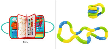 New Busy Book Children's Busy Board Dressing And Buttoning Learning Baby Early Education Preschool Sensory Learning Toy null