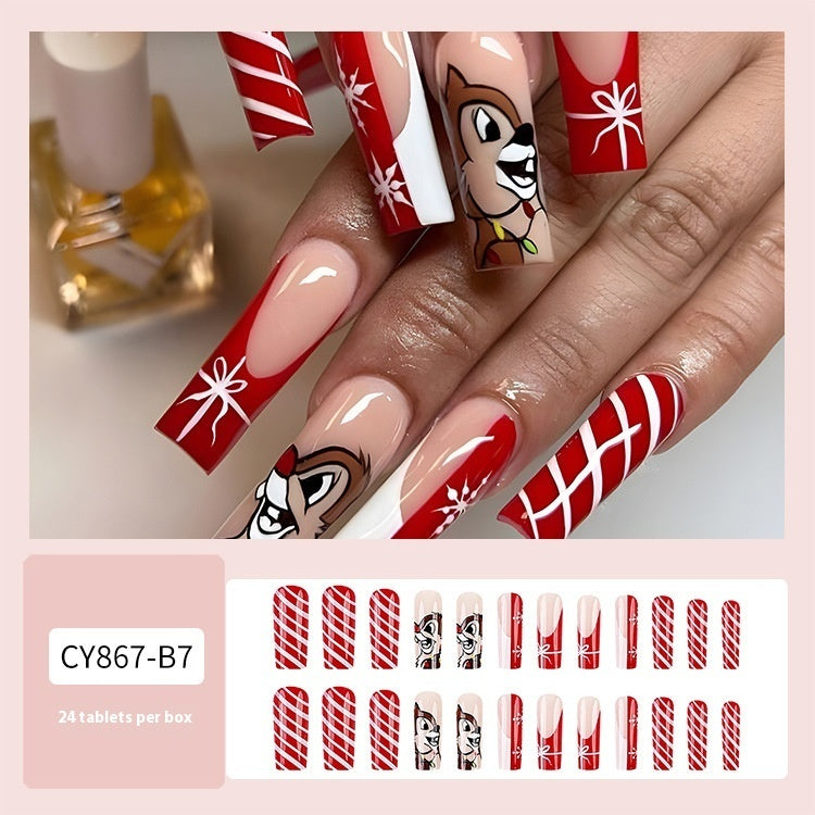 Christmas Wear Fake Nails Nail Sticker null Christmas Wear Fake Nails Nail Sticker Christmas Wear Fake Nails Nail Sticker