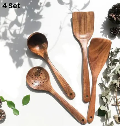 Wooden Spatula Cookware Kitchenware Set null