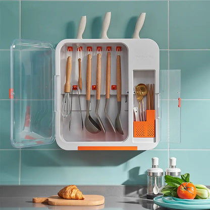 Kitchenware Wall-mounted Shelf Perforation-Free Storage Rack null