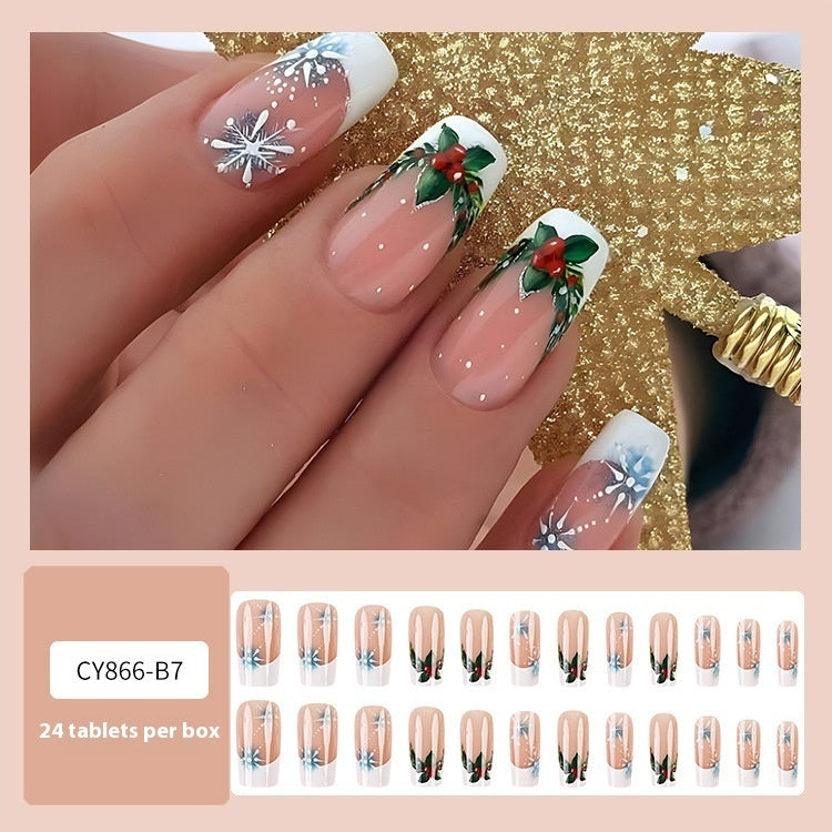 Christmas Wear Fake Nails Nail Sticker null Christmas Wear Fake Nails Nail Sticker Christmas Wear Fake Nails Nail Sticker