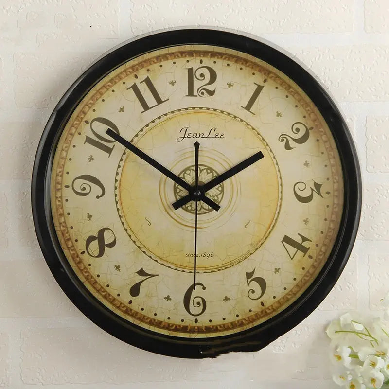 Arabic Digital Bedroom Study Mute Second Sweeping Wall Clocks null