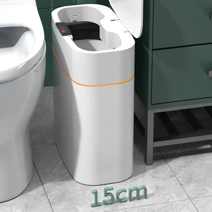 Smart Trash Can With Lid For Bedroom And Living Room Kitchen Storage Box Trash Can Induction Small Car Box Automatic Smart Dustbin Smart Trash Bin null