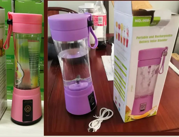 Portable Blender With USB Rechargeable Mini Kitchen Fruit Juice Mixer Home Simple Portable Electric Mini Juicer null