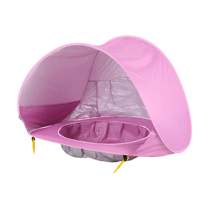 Baby Beach Tent Kids Outdoor Camping Easy Fold Up Waterproof  Up Sun Awning Tent UV-protecting null