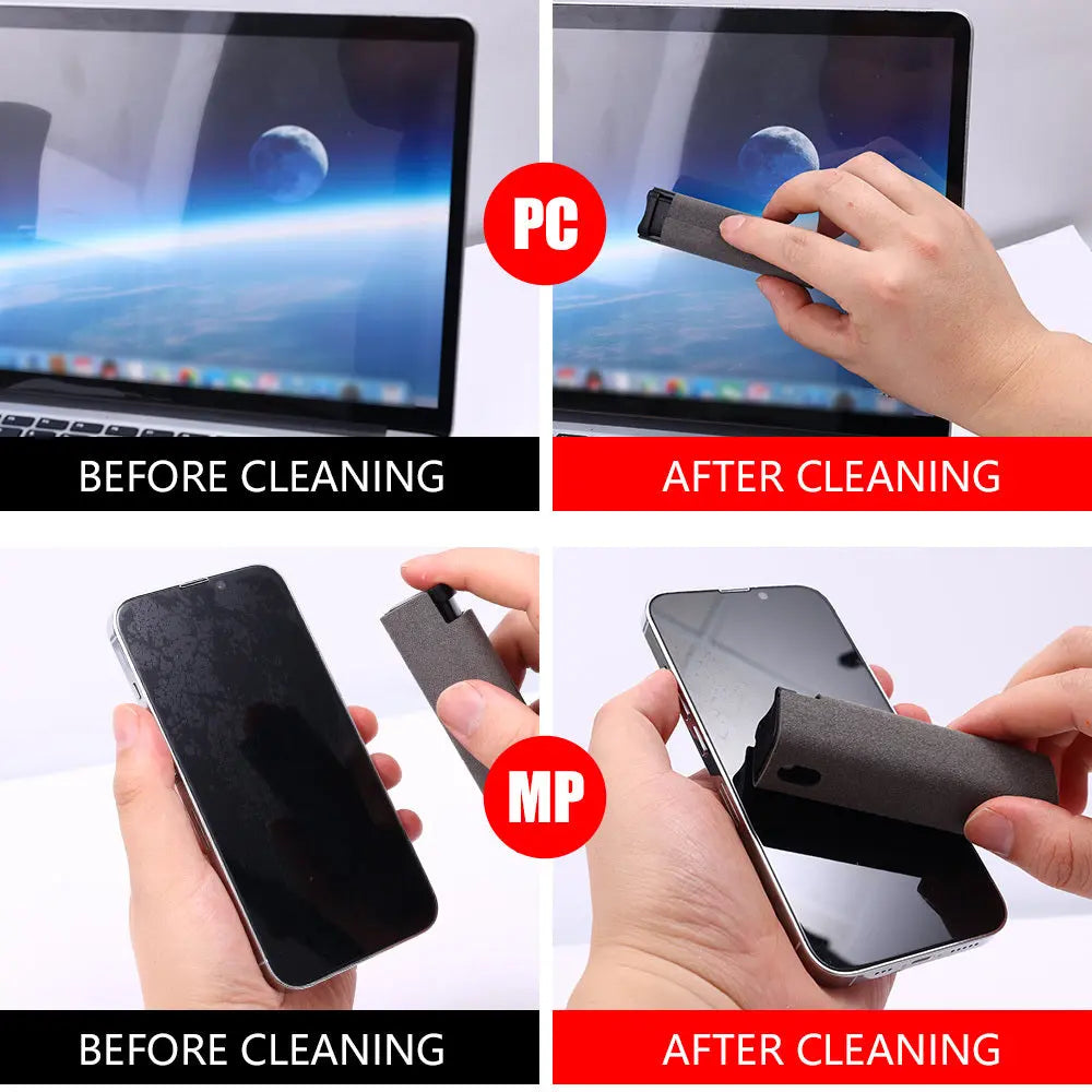 Mobile Phone Screen Cleaner Artifact Storage Integrated Mobile Phone Portable Computer Screen Cleaner Set null