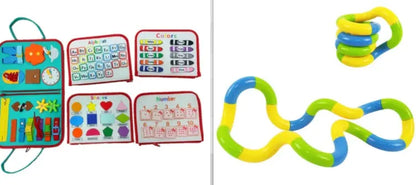 New Busy Book Children's Busy Board Dressing And Buttoning Learning Baby Early Education Preschool Sensory Learning Toy null