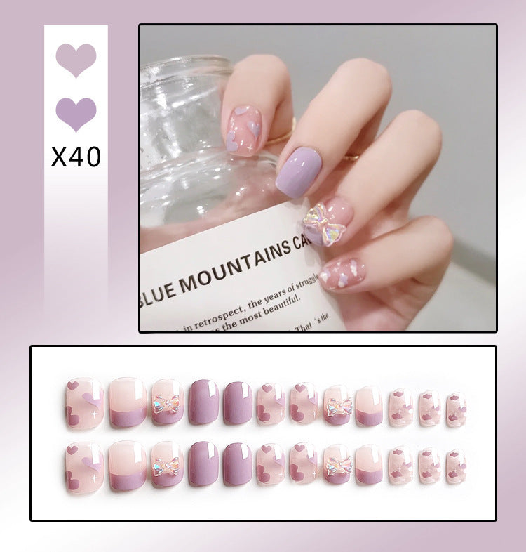 French Worn Removable Nails And Diamonds null French Worn Removable Nails And Diamonds French Worn Removable Nails And Diamonds