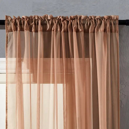 Modern And Simple Pure Color Cotton And Linen Window Screen null