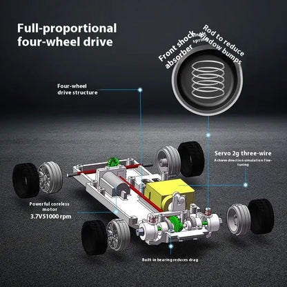 Four-wheel Drift Car Indoor Endurance Mini Rc Remote Control Car null