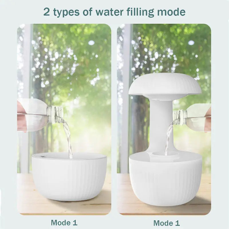 Anti-gravity Air Humidifier Mute Countercurrent Humidifier Levitating Water Drops Cool Mist Maker Fogger Relieve Fatigue null