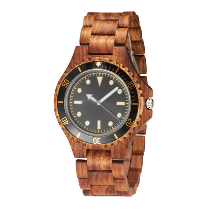 Mens Solid Wood Set Business Quartz Watch null Mens Solid Wood Set Business Quartz Watch