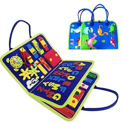 New Busy Book Children's Busy Board Dressing And Buttoning Learning Baby Early Education Preschool Sensory Learning Toy null