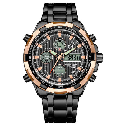 Men's Calendar Alloy Sports Multi-function Watch null Men's Calendar Alloy Sports Multi-function Watch