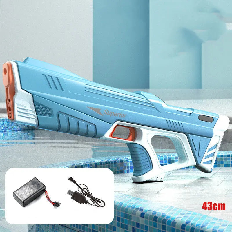 Summer Full Automatic Electric Water Gun Toy Induction Water Absorbing High-Tech Burst Water Gun Beach Outdoor Water Fight Toys null