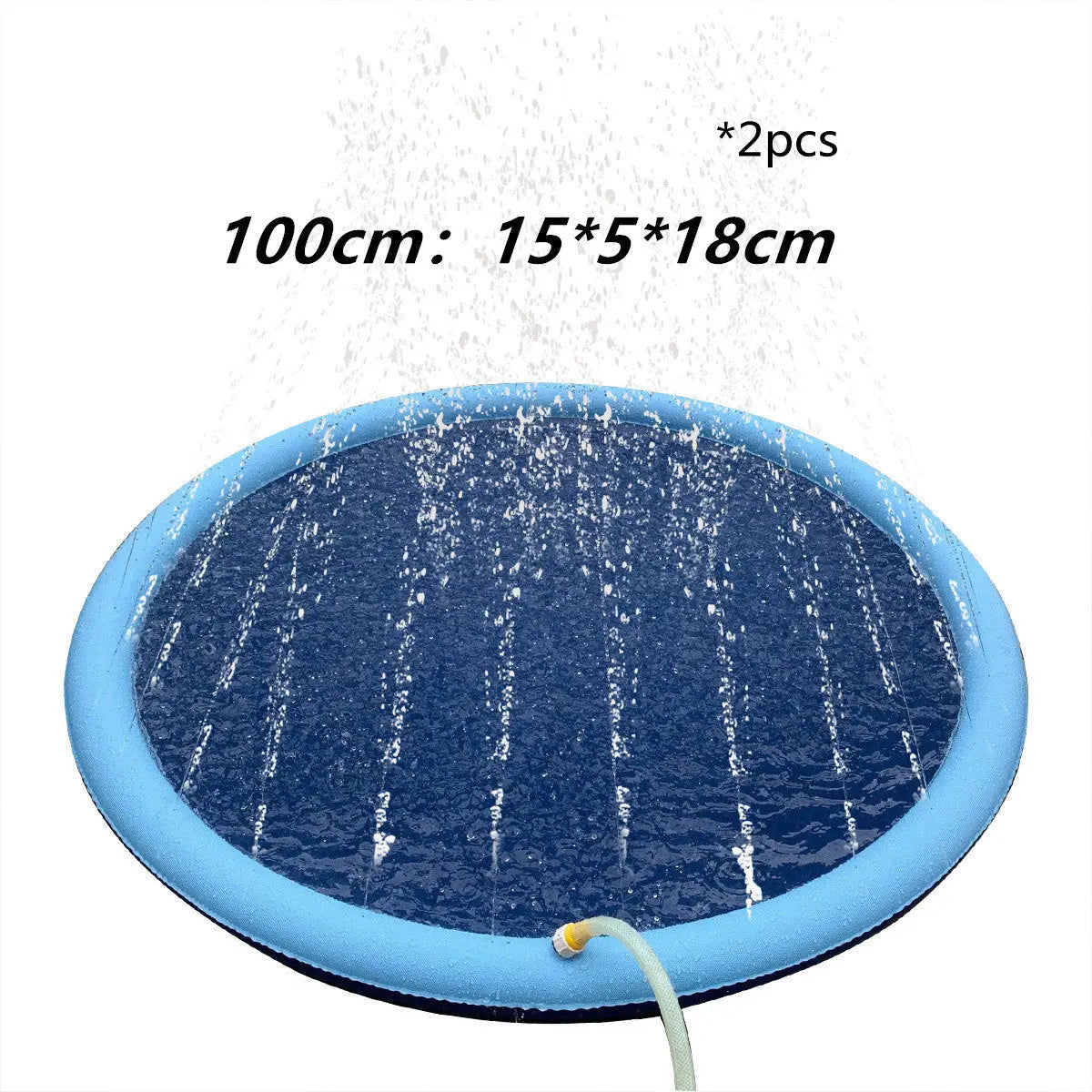 Non-Slip Splash Pad For Kids And Pet Dog Pool Summer Outdoor Water Toys Fun Backyard Fountain Play Mat null